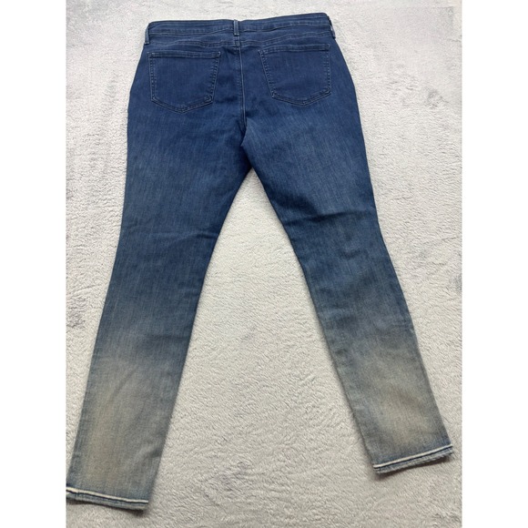 NYDJ Womens Jeans Size 12 Blue Wash Lift Tuck Technology Ombre - Picture 2 of 6